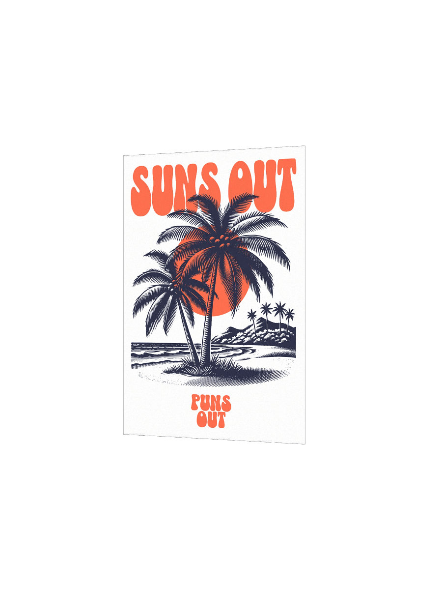Retro Sunset Palm Trees Poster product image (3)