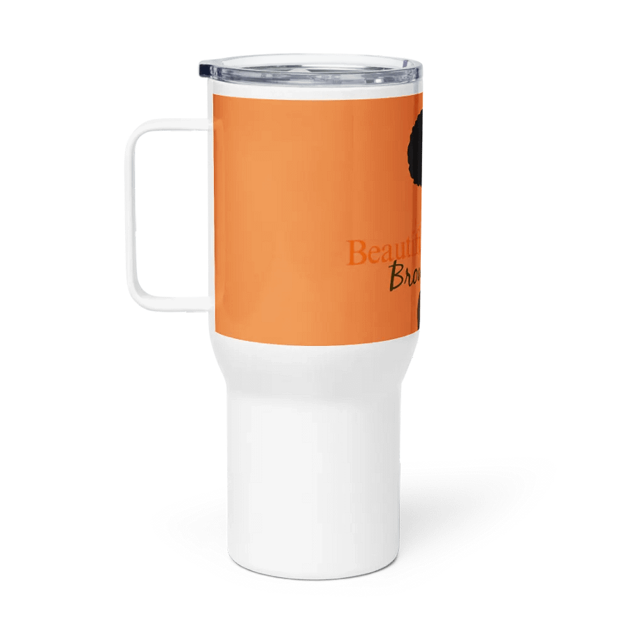 Beautiful Brown Girl Travel Mug - Chocolate product image (4)