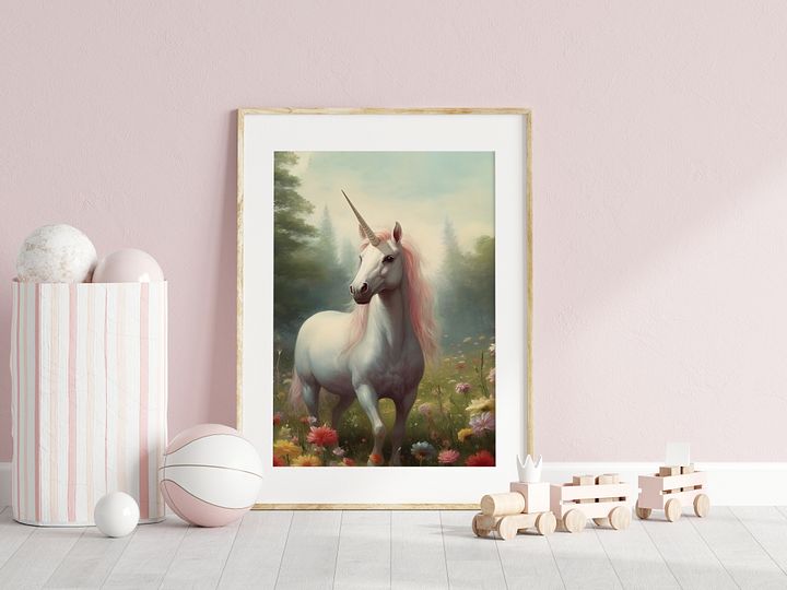 Unicorn in Forest and Florals product image (2)
