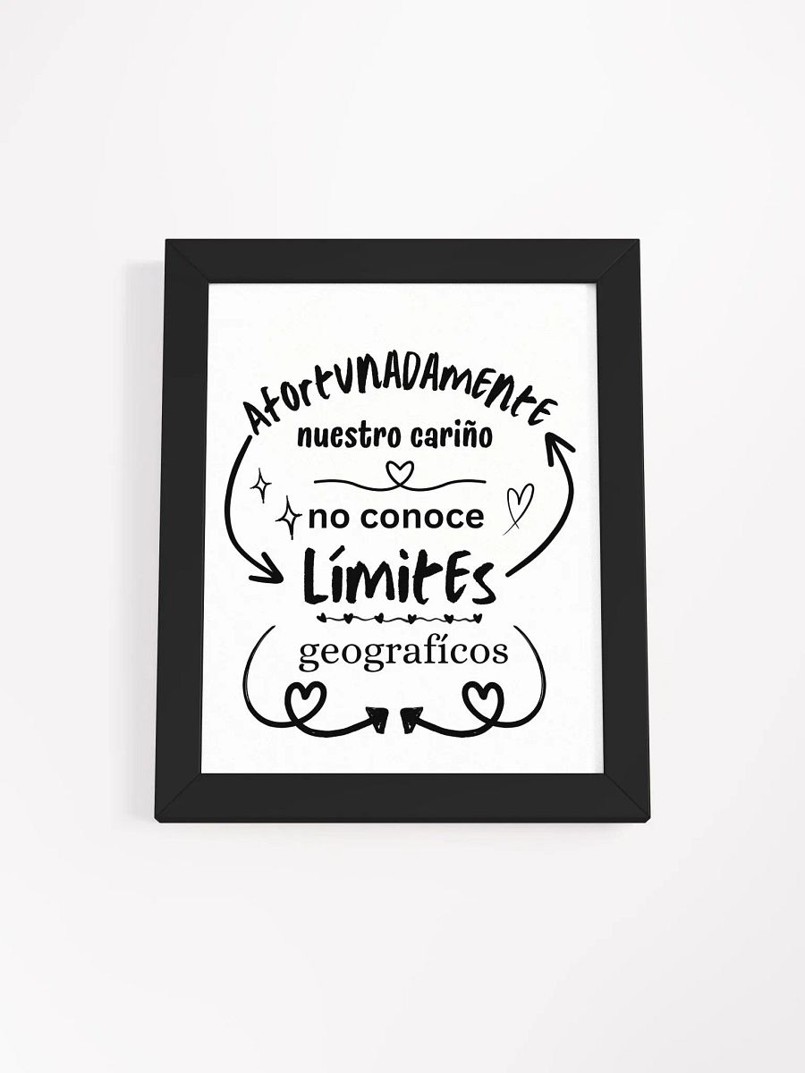 Amor y Cariño Sin Límites póster enmarcado product image (3)