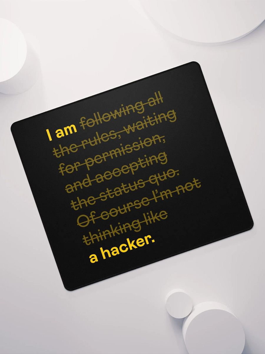 Hacker mindset mousepad product image (11)