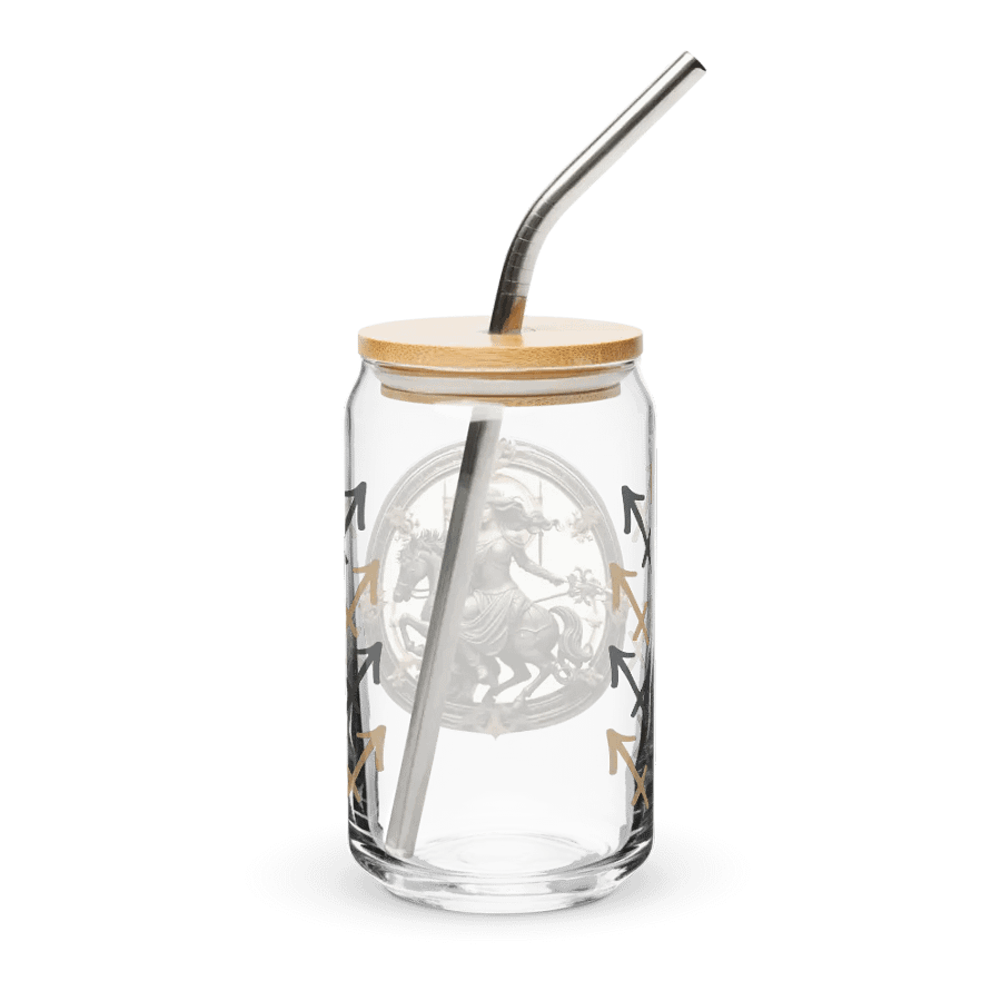 Sagittarius Zodiac Glass Can Sipper product image (3)