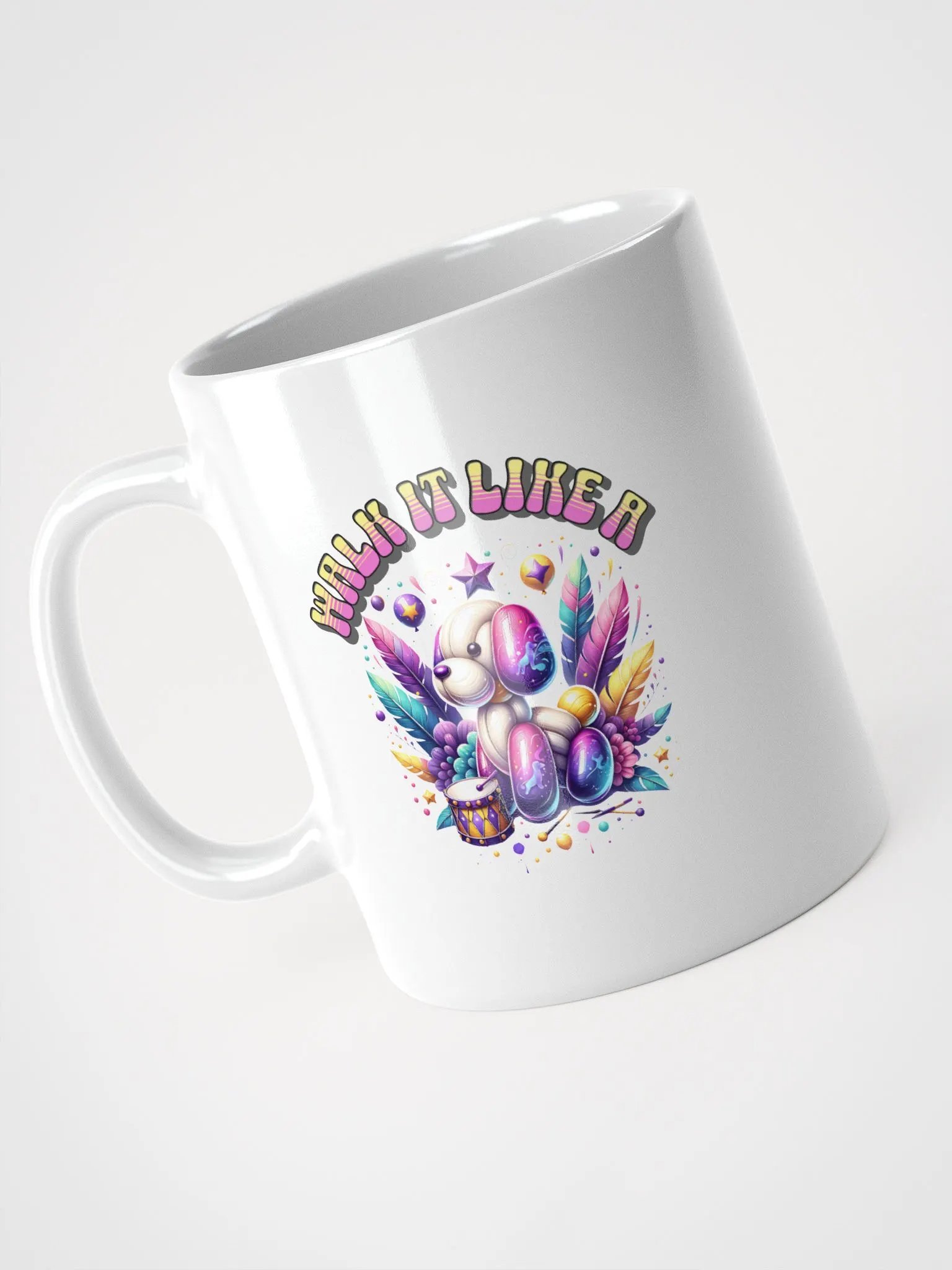 Walk It Like A Dog Kaleidoscopic Balloon Mug product image (2)