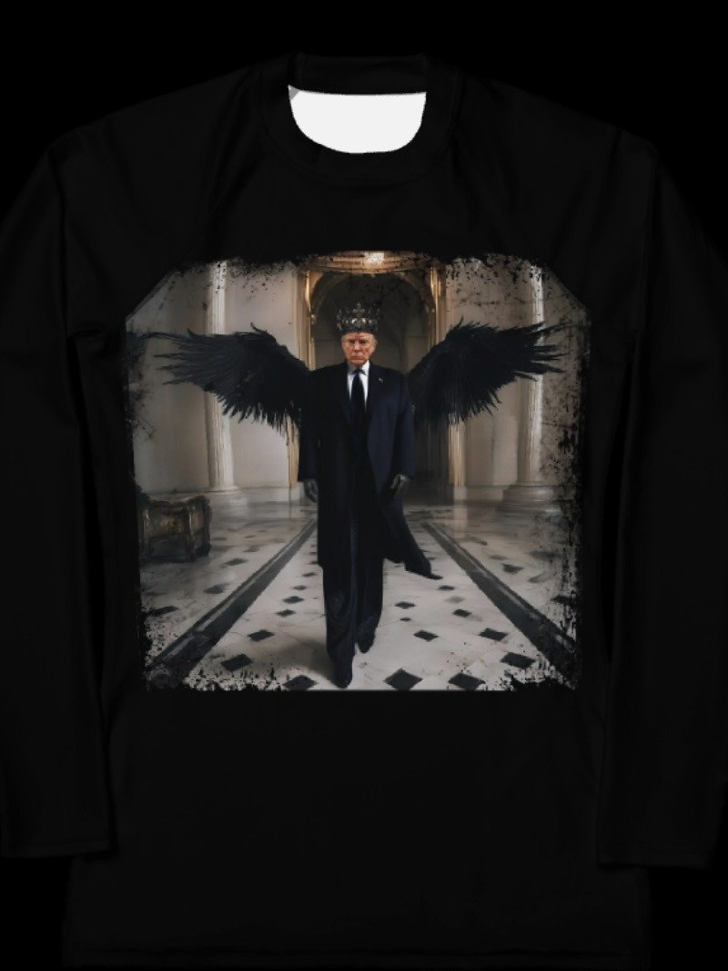 Political Humor Dark Angel Trump Womens Rash Guard product image (5)