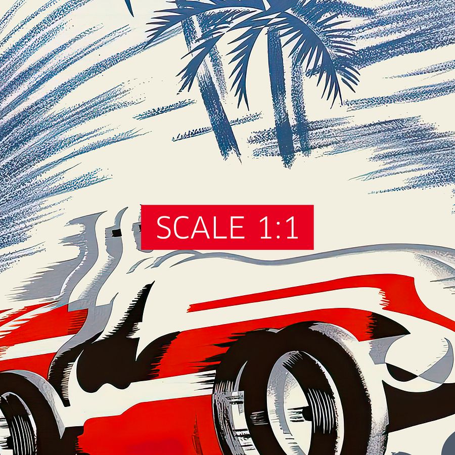 Monaco Vintage F1 Grand Prix, 1950 poster — Vintage Formula 1 poster, Monaco Grand Prix poster, retro travel poster, retro travel art product image (5)