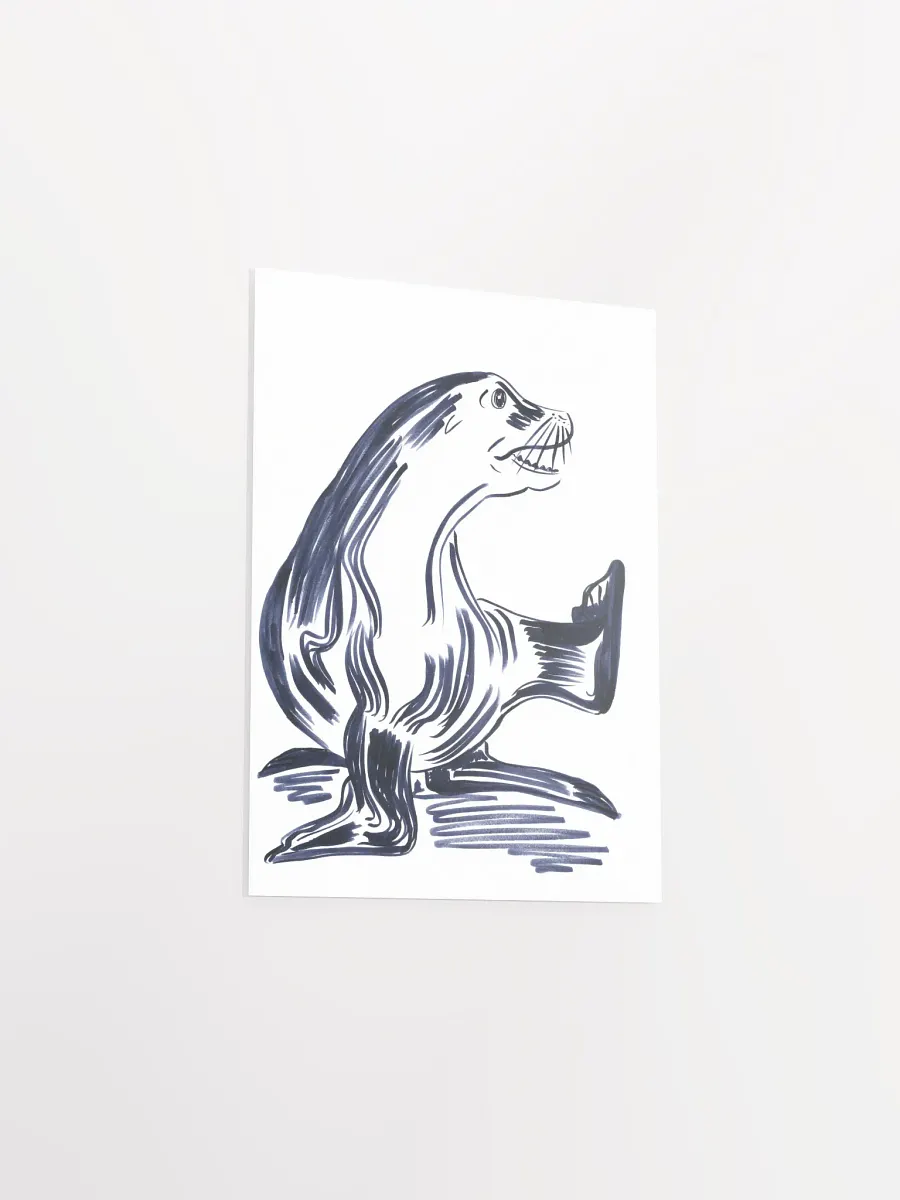 Happy Seal Art Print product image (9)