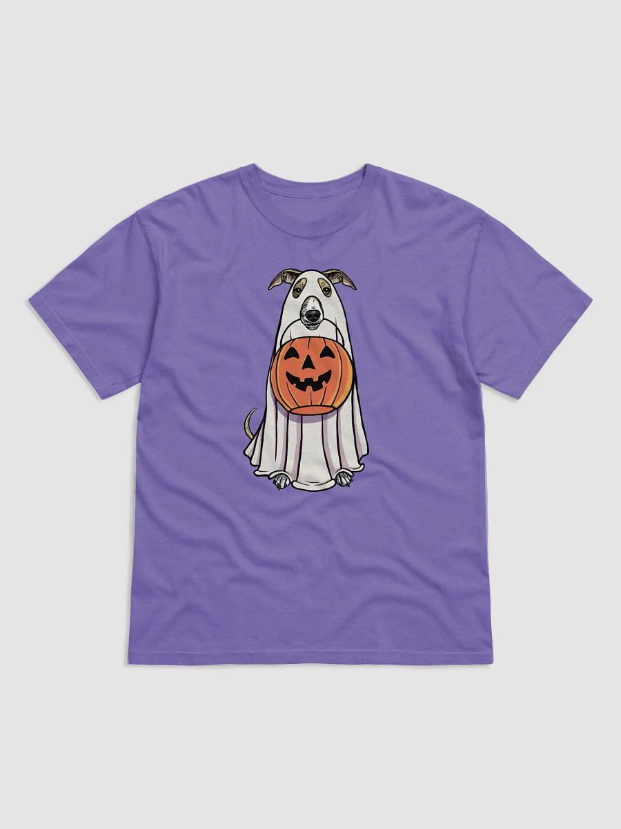 Funny Halloween Italian Greyhound(Fawn) T-Shirt | Funny Iggy Wearing a Ghost Costume and Holding a Pumpkin Basket product image (27)