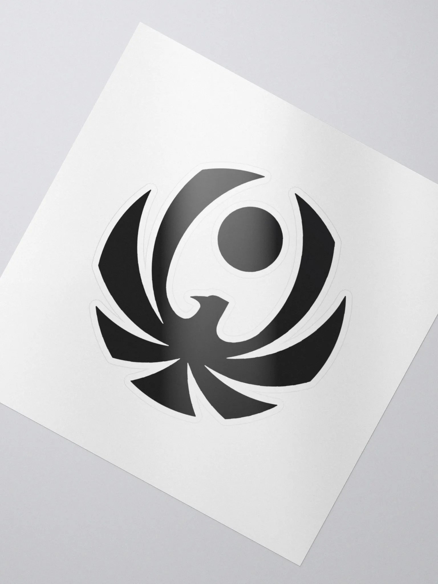 CroweGamingg Kiss Cut Stickers Black Logo Stickers product image (2)