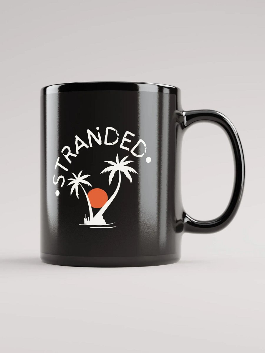 "Stranded" Palms Coffee Mug, Black product image (2)