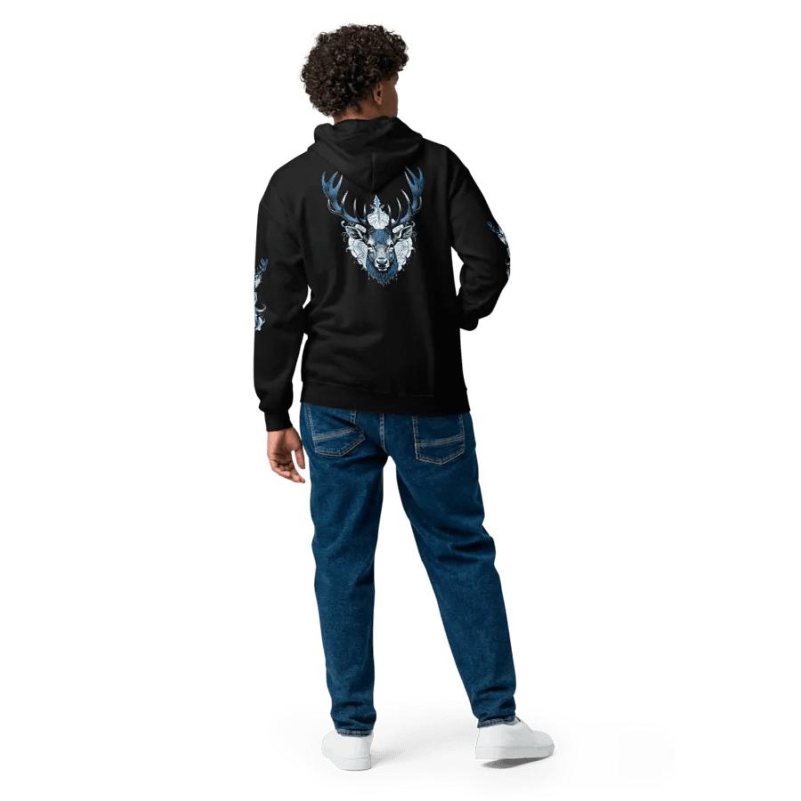 Blue Stag Back Vixen Games zippy Hoodie product image (5)