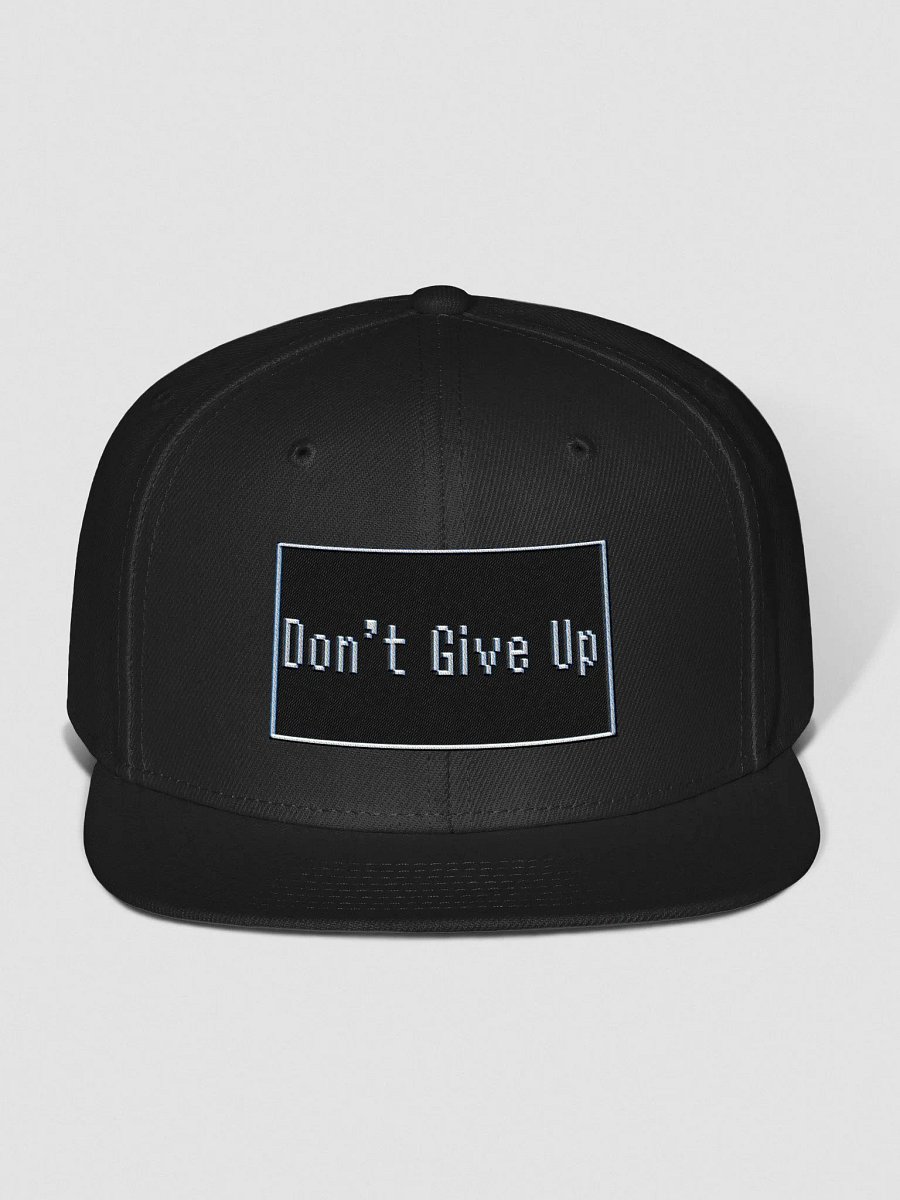 Don't Give Up - Otto Wool Blend Snapback Hat by Fistikuts product image (2)