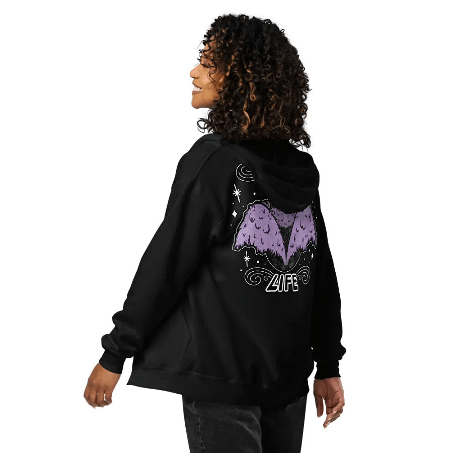 Mothman Lurk Life Zip Hoodie product image (6)