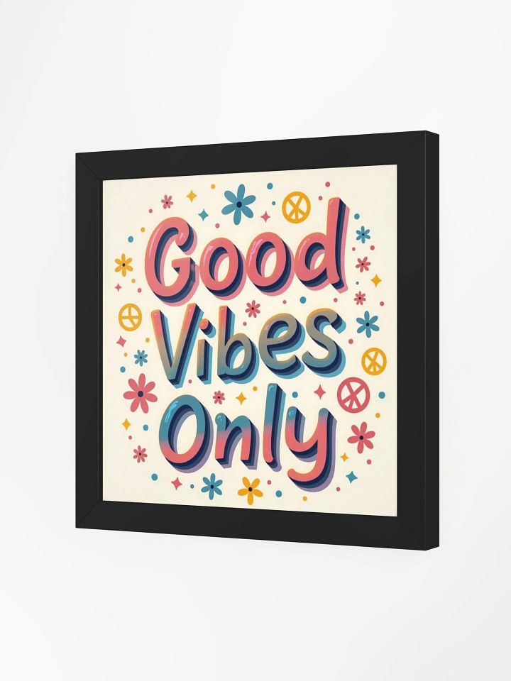 Vibrant Floral Good Vibes Poster product image (2)