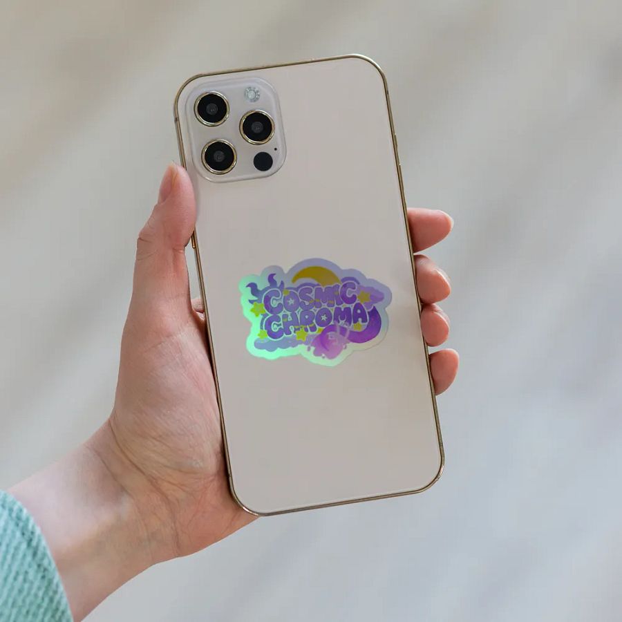 CosmicChroma - Vtuber Logo - Holographic Sticker product image (4)