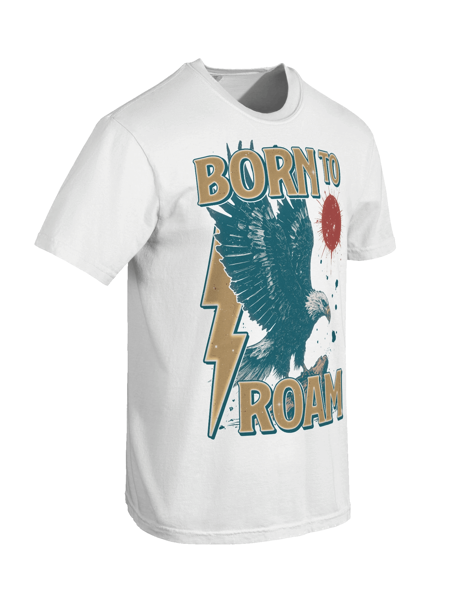 Born To Roam - Retro Eagle Heavy Weight T-shirt product image (4)