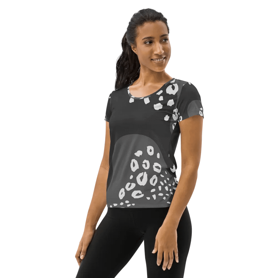 Grey Animal Print Women's Sports Tee product image (3)