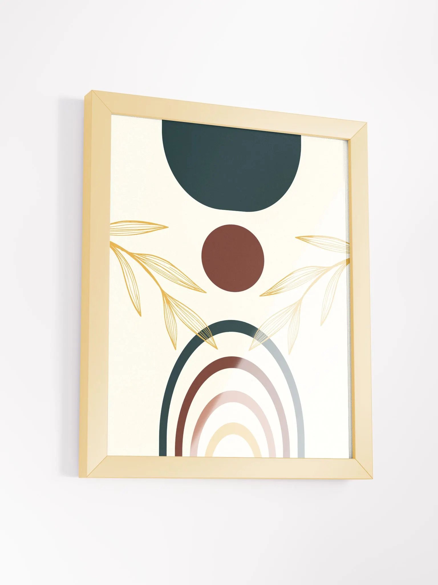 Eco-Friendly Matte Poster: Abstract Leaves product image (40)