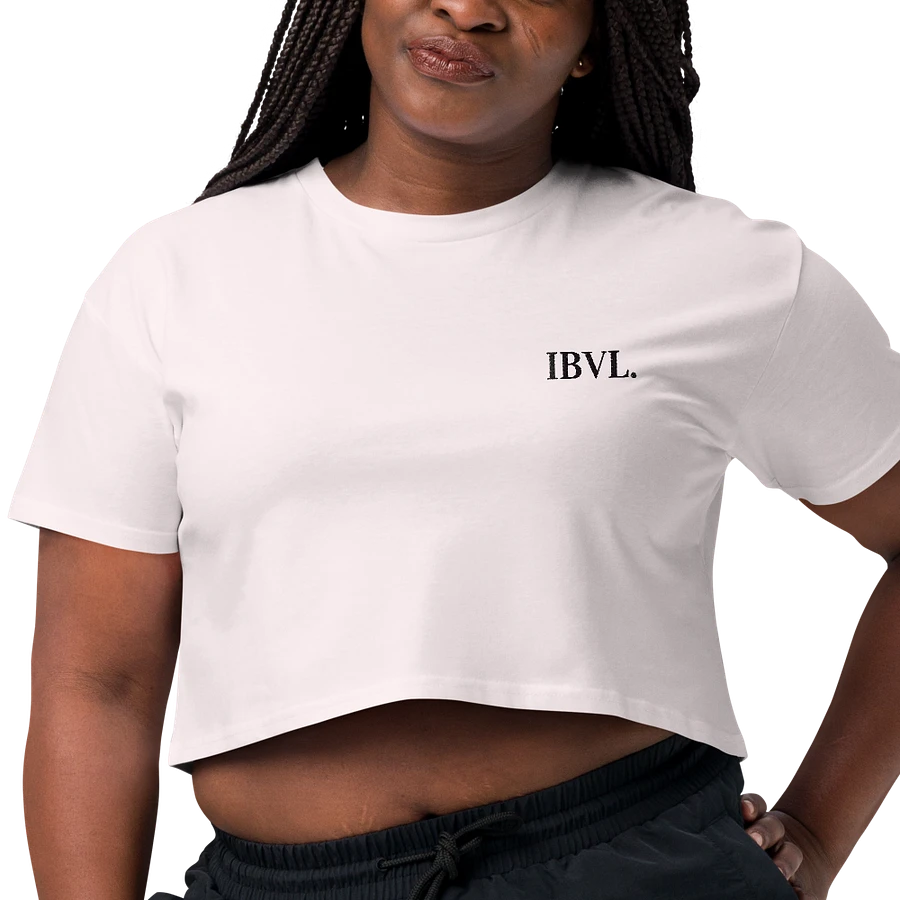 Embroidered IBVL Signature Women's Crop Shirt product image (2)