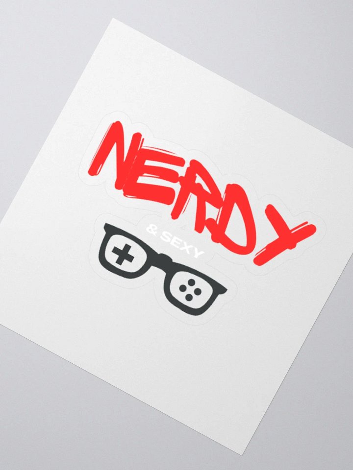 Sexy & Nerdy Red Kiss Sticker product image (2)
