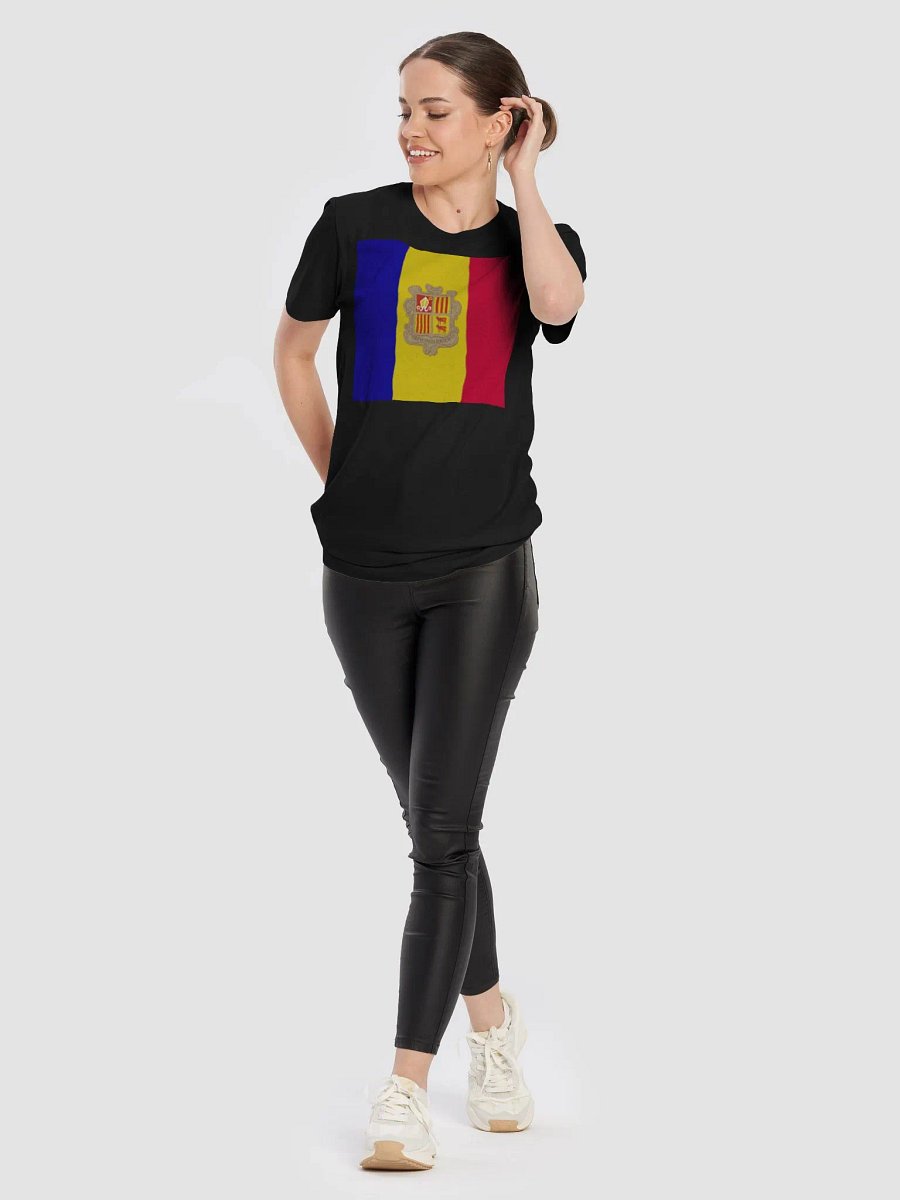 Exclusive Andorra Flag Unisex T-Shirt by Graphic Grove product image (10)