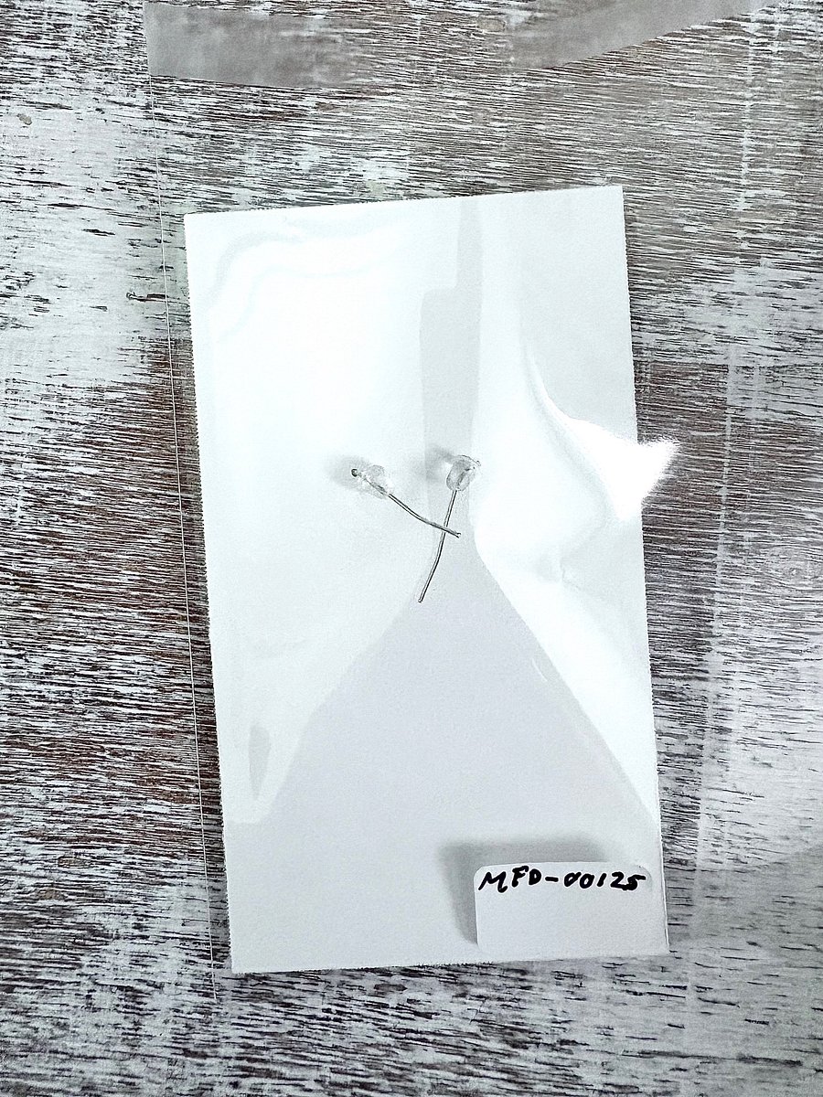 Handmade Silver-Tone Metallic Scallop Earrings | Monique Faella Designs™ | MFD-00125 product image (3)