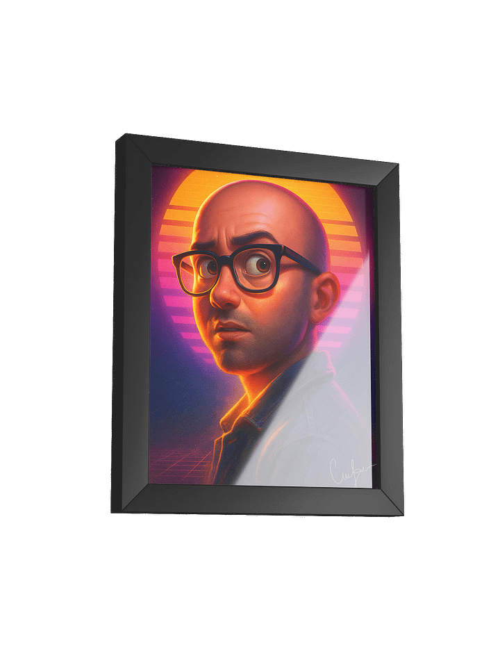 Retro-Futuristic Sunset Stantin Gaming Portrait product image (8)