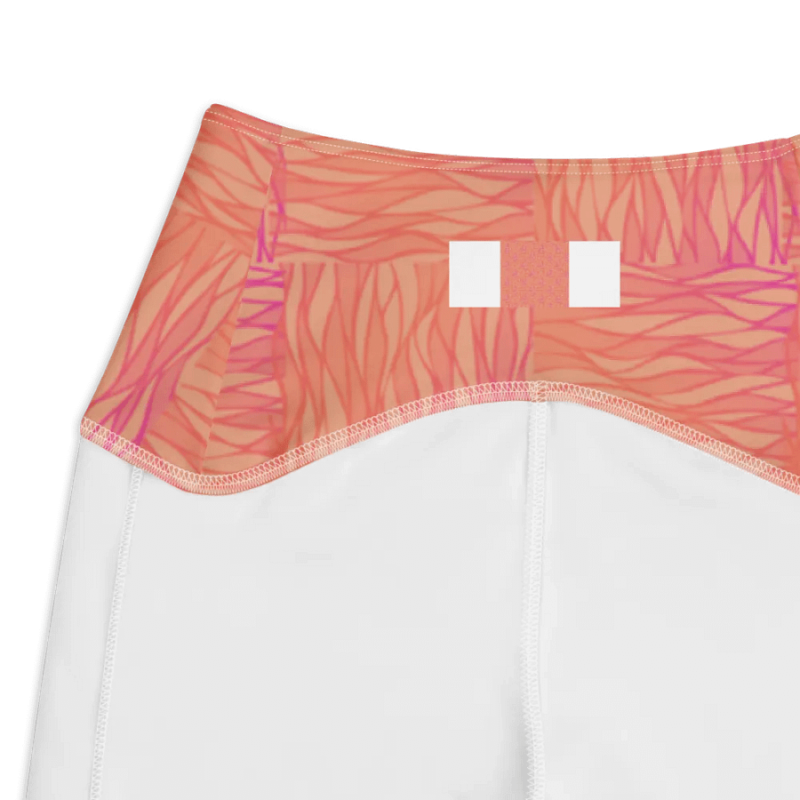 Peach All-Over Print Leggings with Pockets product image (4)