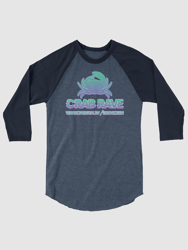 TZCrab Rave 3/4 sleeve raglan shirt product image (1)