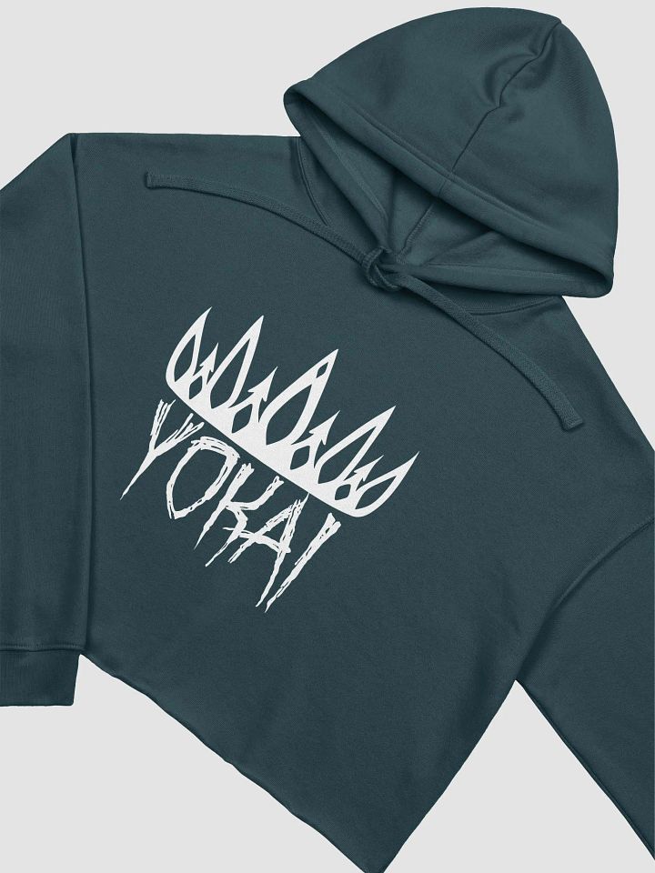 Yokai Queen (Large White Logo) - Cropped Sweatshirt product image (2)