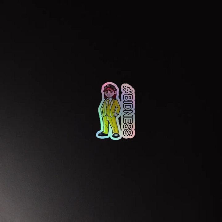 Chad The Realest - Mayor #BIDNESS Holographic Sticker product image (2)