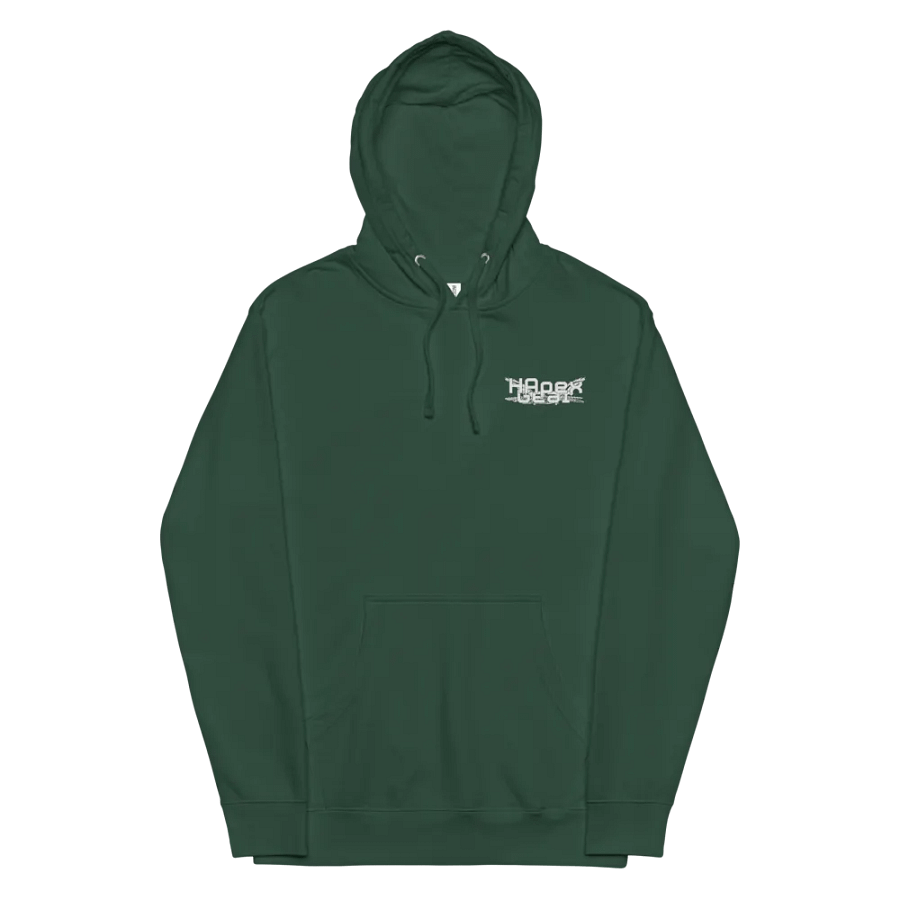 Midweight Hoodie - Embroidered - White HApex Gear Black Logo product image (8)