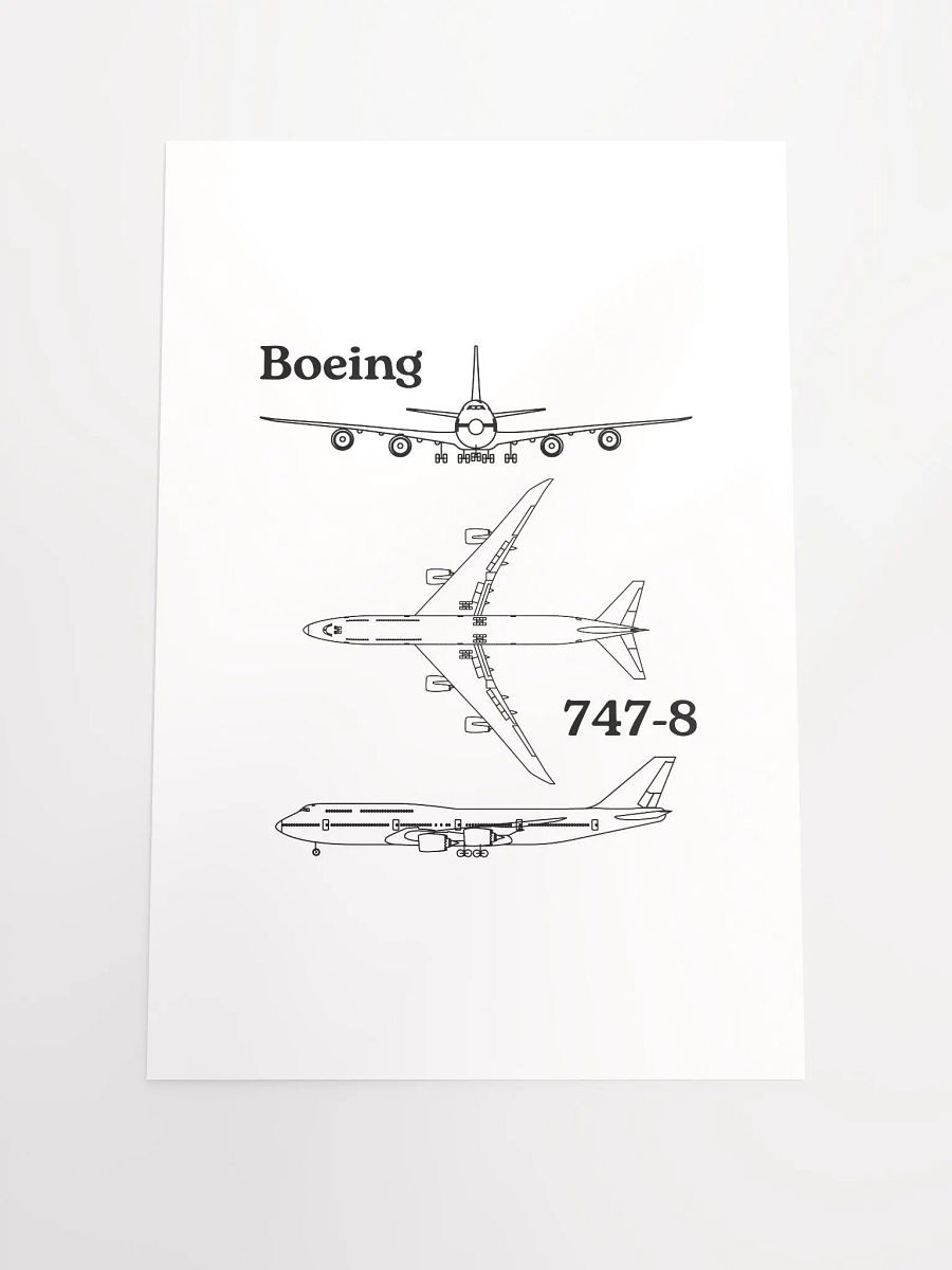 Boeing 747-8 Blueprint Poster product image (4)