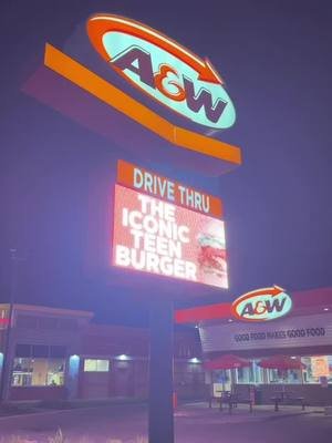 A&W Teen Burger Review #fastfood #foodie #foodtiktok #foodtok #foodlover 