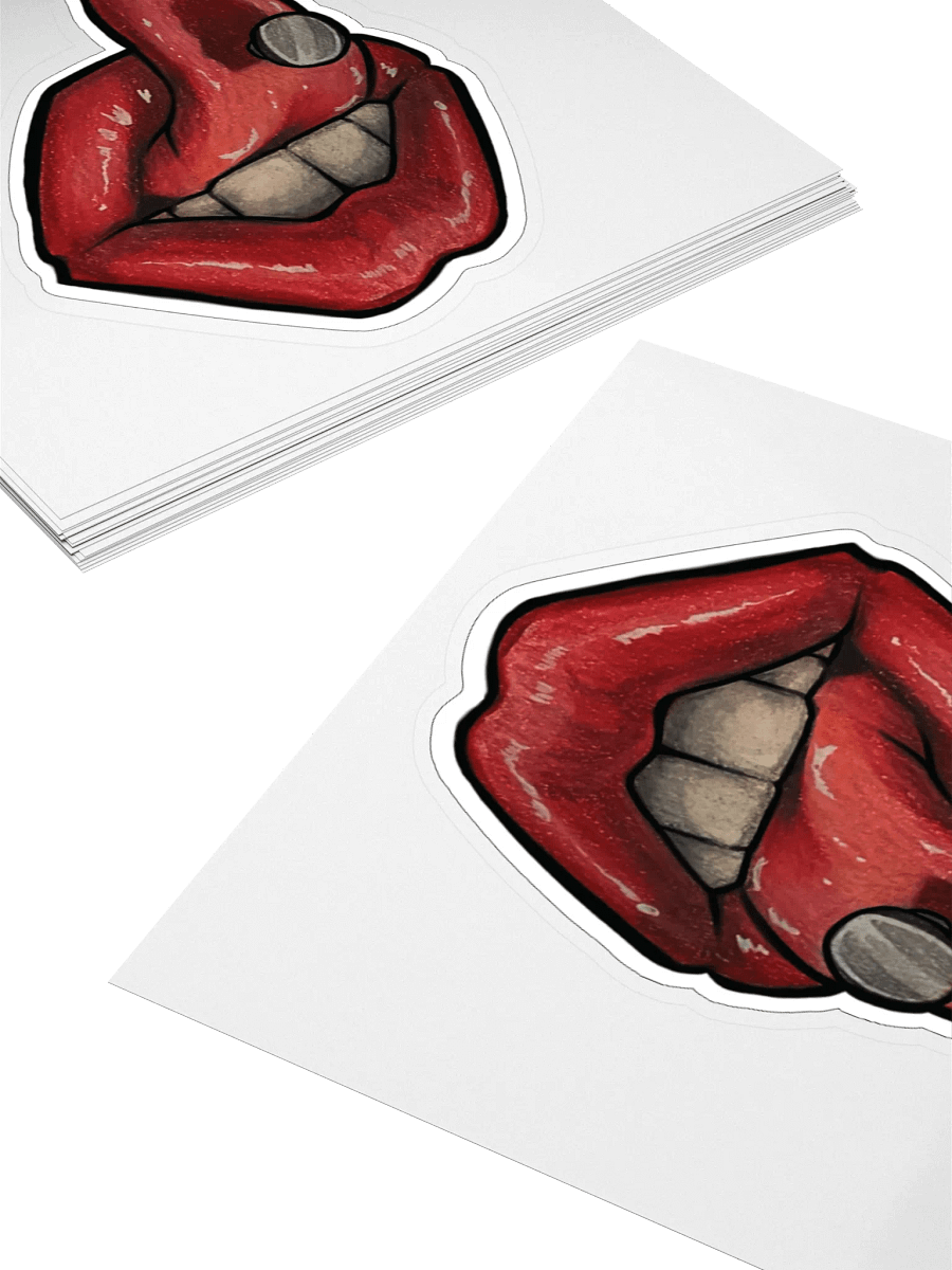 Bloody Tongue Kiss Cut Sticker product image (12)