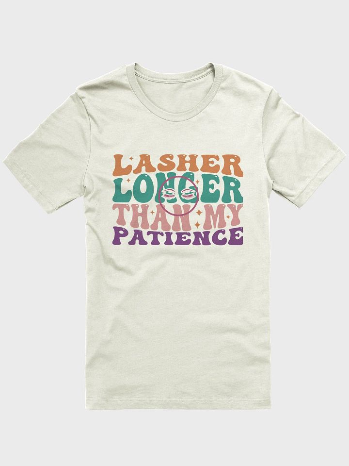 Sarcastic shirt for women, lasher longer than my patience woman funny sayingT-shirt product image (1)