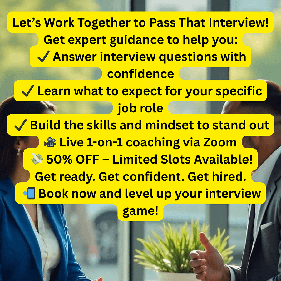 8-Hour Zoom Interview Coaching | Learn How to Pass Your Job Interview with Confidence product image (1)