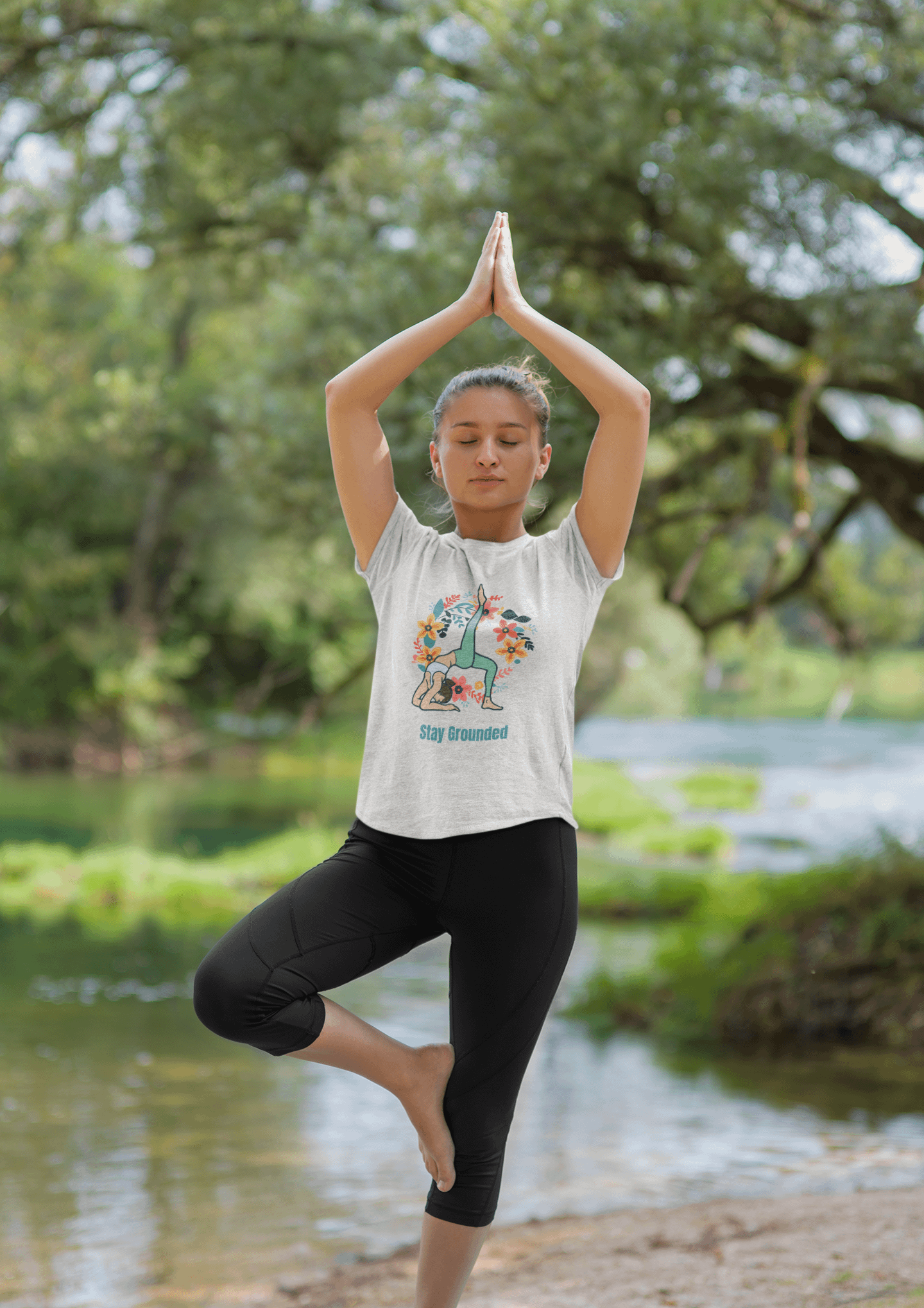 Stay Grounded Yoga T-Shirt product image (51)