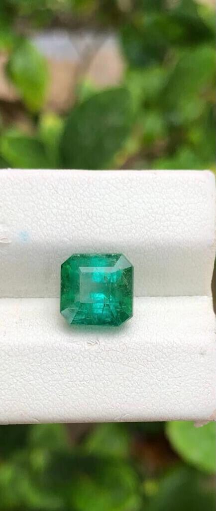 TOURMALINE EMERALD CUT GREEN COLOR GEMSTONE FOR JEWELRY RING, 4.80 CARAT product image (1)