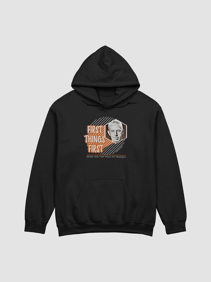 Slogan #3 First Things First Hoodie product image (1)