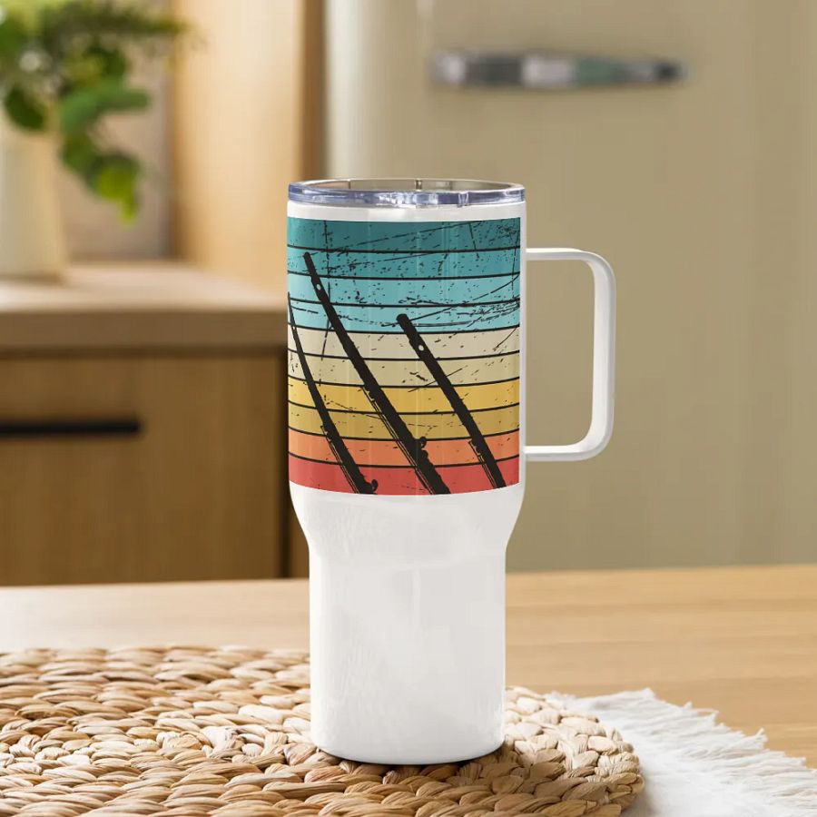 Abstract Flute Stainless Steel Travel Mug - C Flute product image (11)
