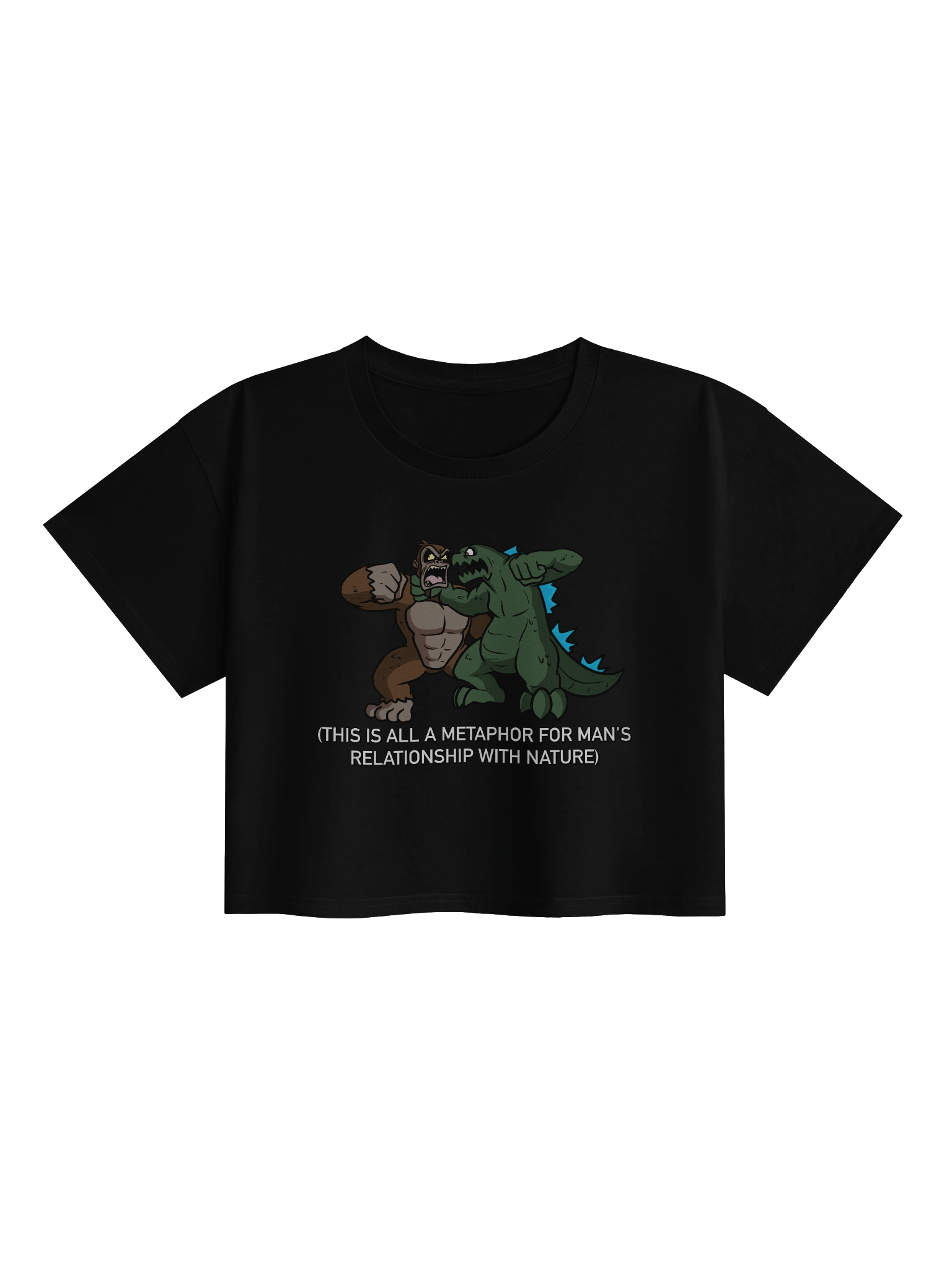 Metaphor for Man's Relationship with Nature Crop Top product image (2)