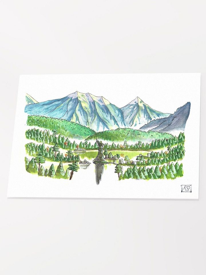 "The Mists over Tol Fallent" | Printed Artwork product image (1)