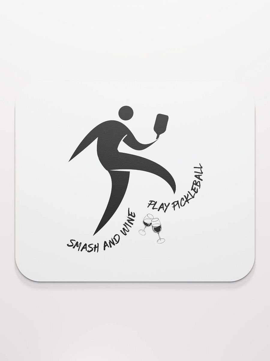 Smash and Wine Pickleball Invisible Elegance Mouse Pad product image (2)
