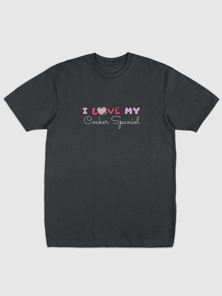 I Love My Cocker Spaniel Heart Paw Print Tee product image (1)