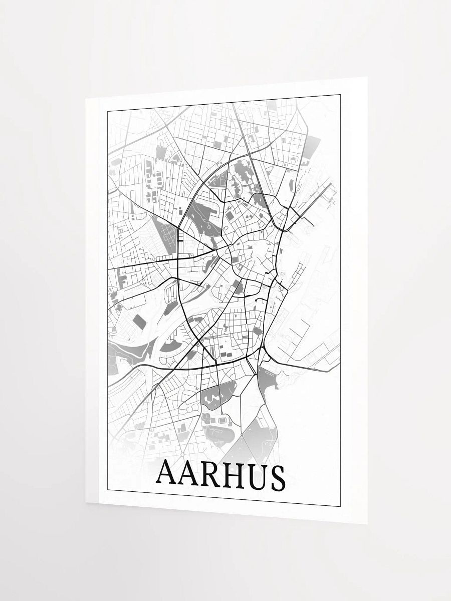 Aarhus, Denmark, city map print product image (9)
