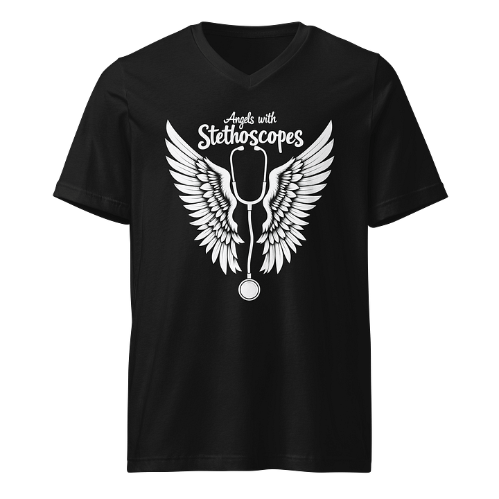 Angels with Stethoscopes V-Neck Tee product image (1)