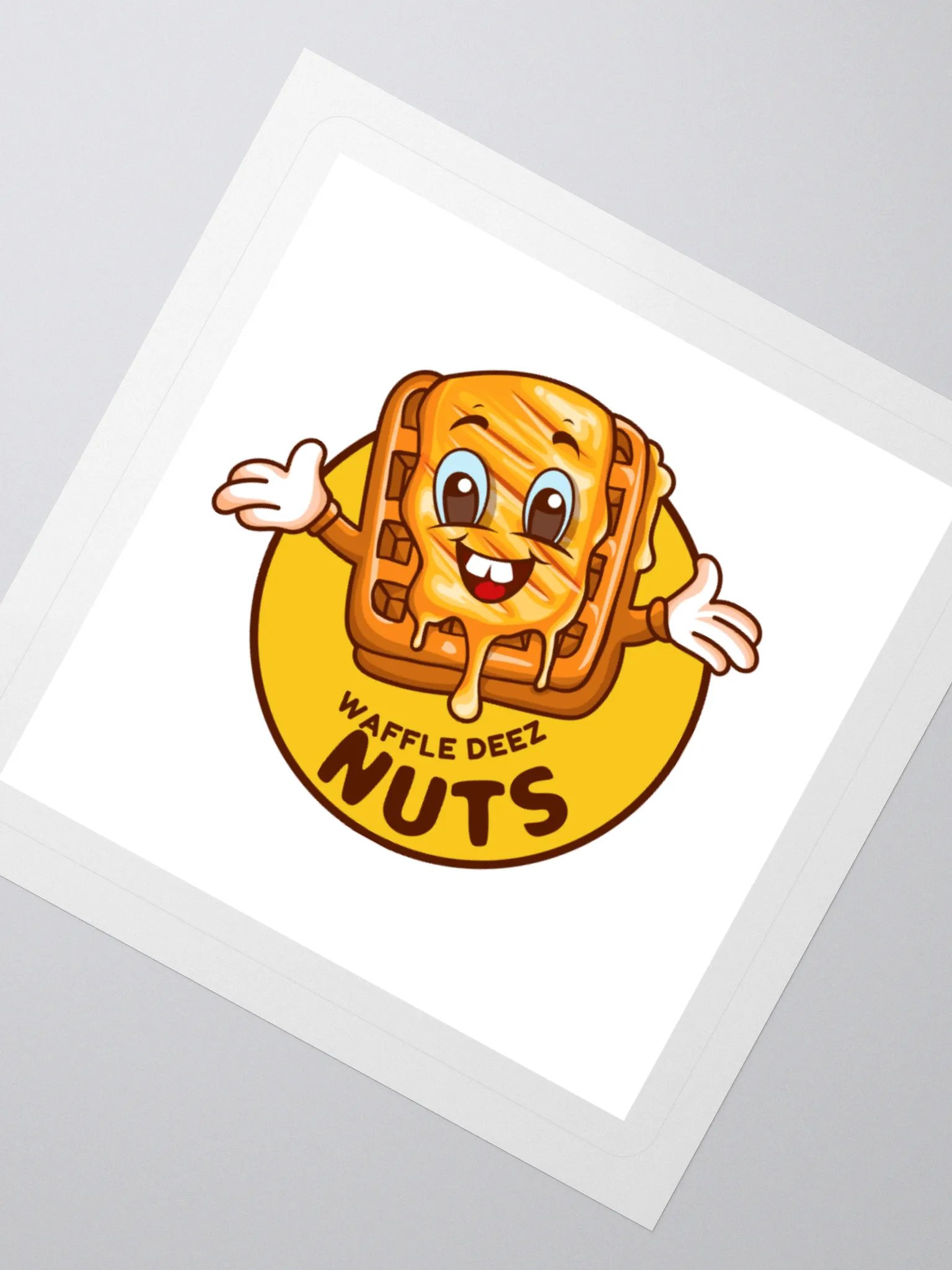 Waffle Deez Nuts Sticker product image (5)