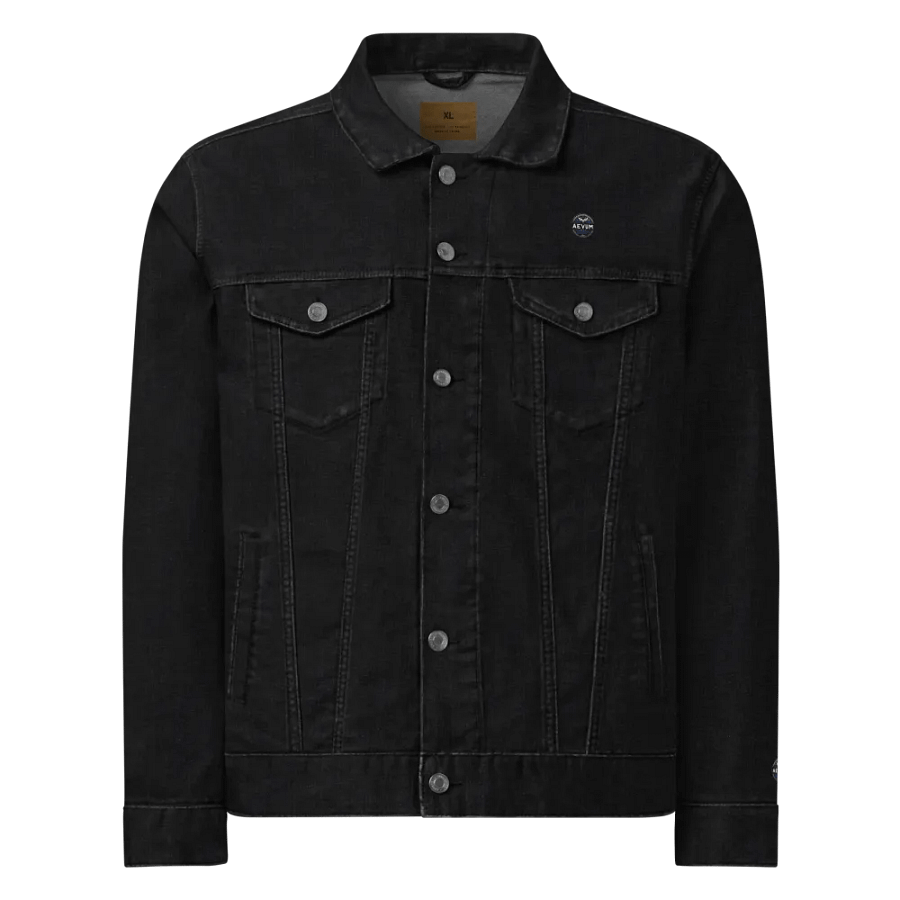 AEVUM Band USA black denim jacket product image (1)