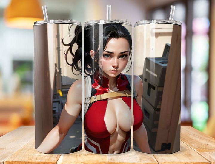 Momo Yaoyorozu 20 oz Stainless Steel Tumbler – My Hero Academia Creation Design product image (1)