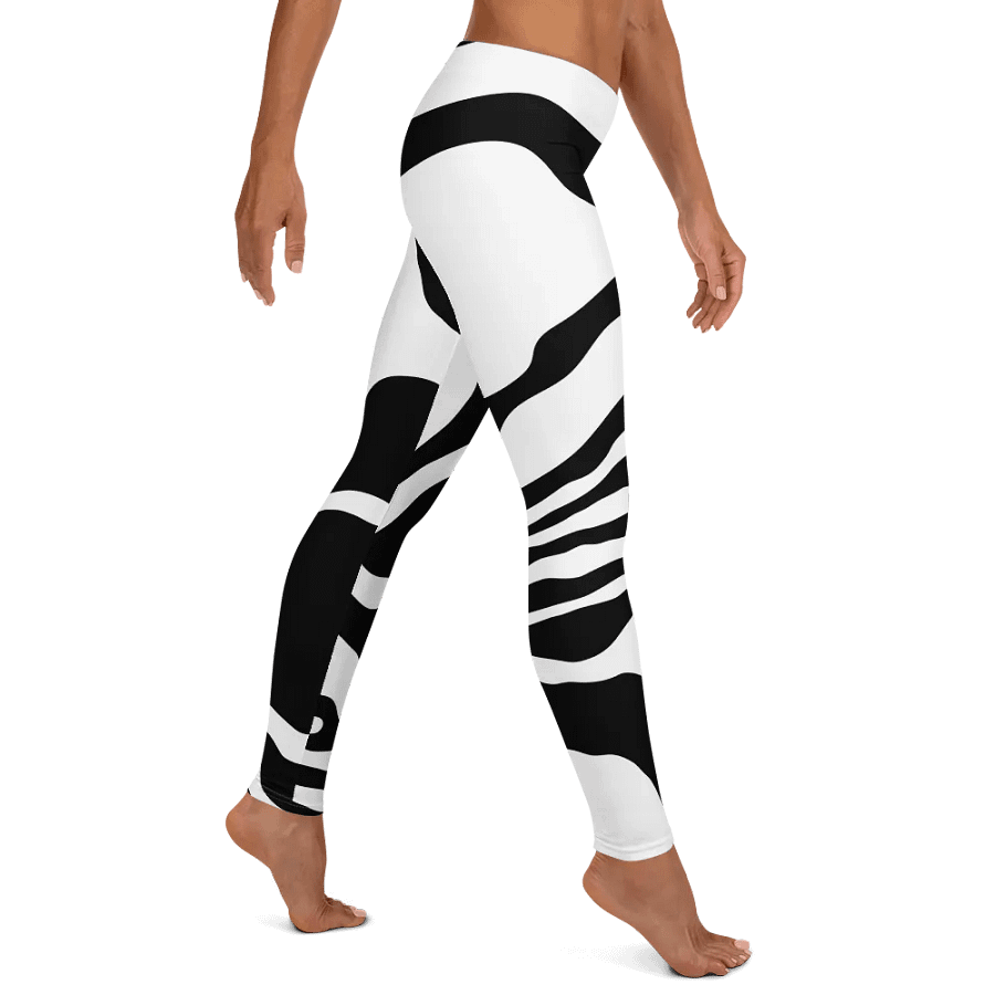 B/W Monochrome Waves Leggings product image (7)